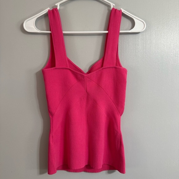 Rag & Bone Sweetheart Neckline Tank Top Size Small in Pink - Picture 3 of 8